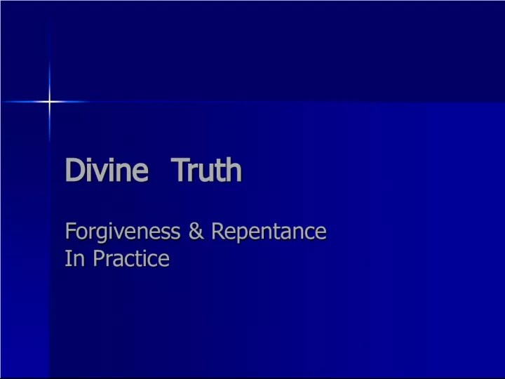 1. The Power of Divine Truth in Forgiveness and Repentance
2. Overcoming Self-Deception in Emotional Processing