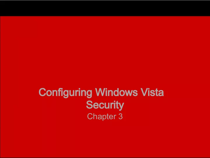 Windows Vista Security Configuration and IE7 Browser Tools