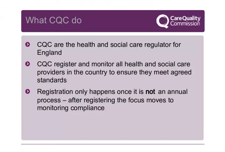 The Role of CQC in Regulating Health and Social Care Providers in England
