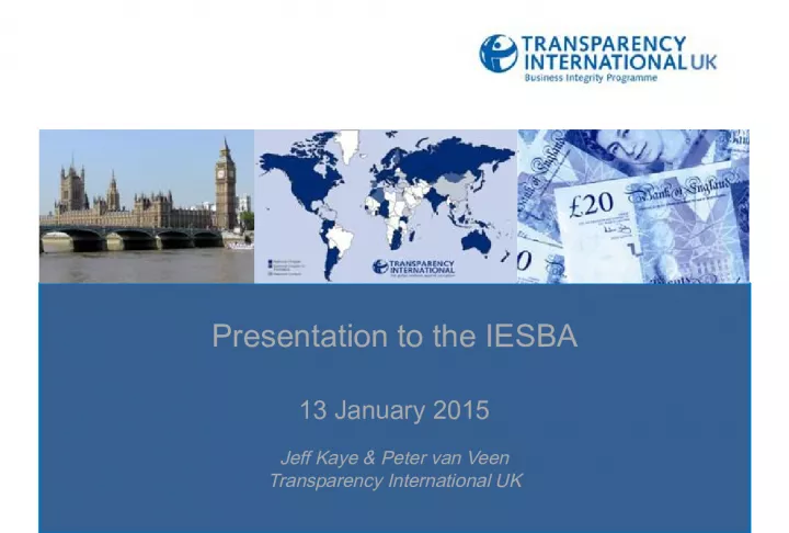 Transparency and Trust in Reporting: Insights from Transparency International UK