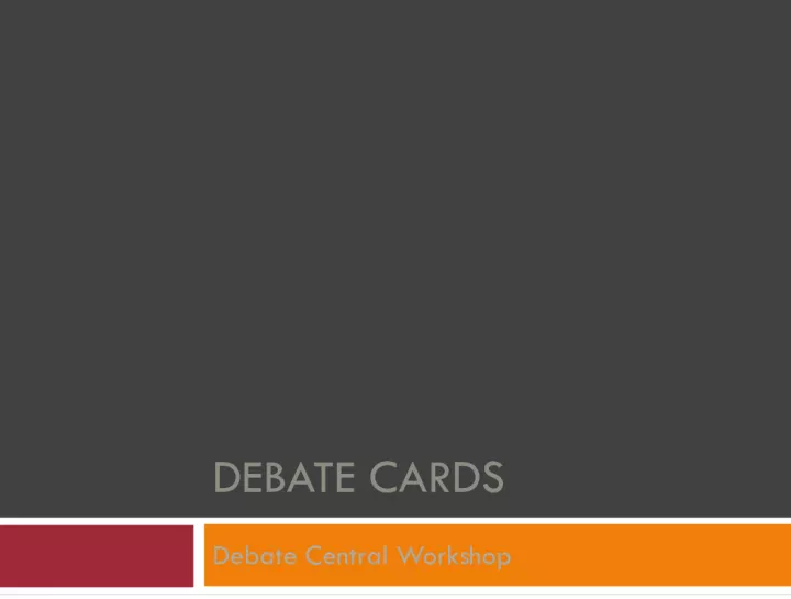 Understanding Debate Cards: Definition, Importance, and Avoiding Fallacies